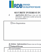 Security interest in movable property application form